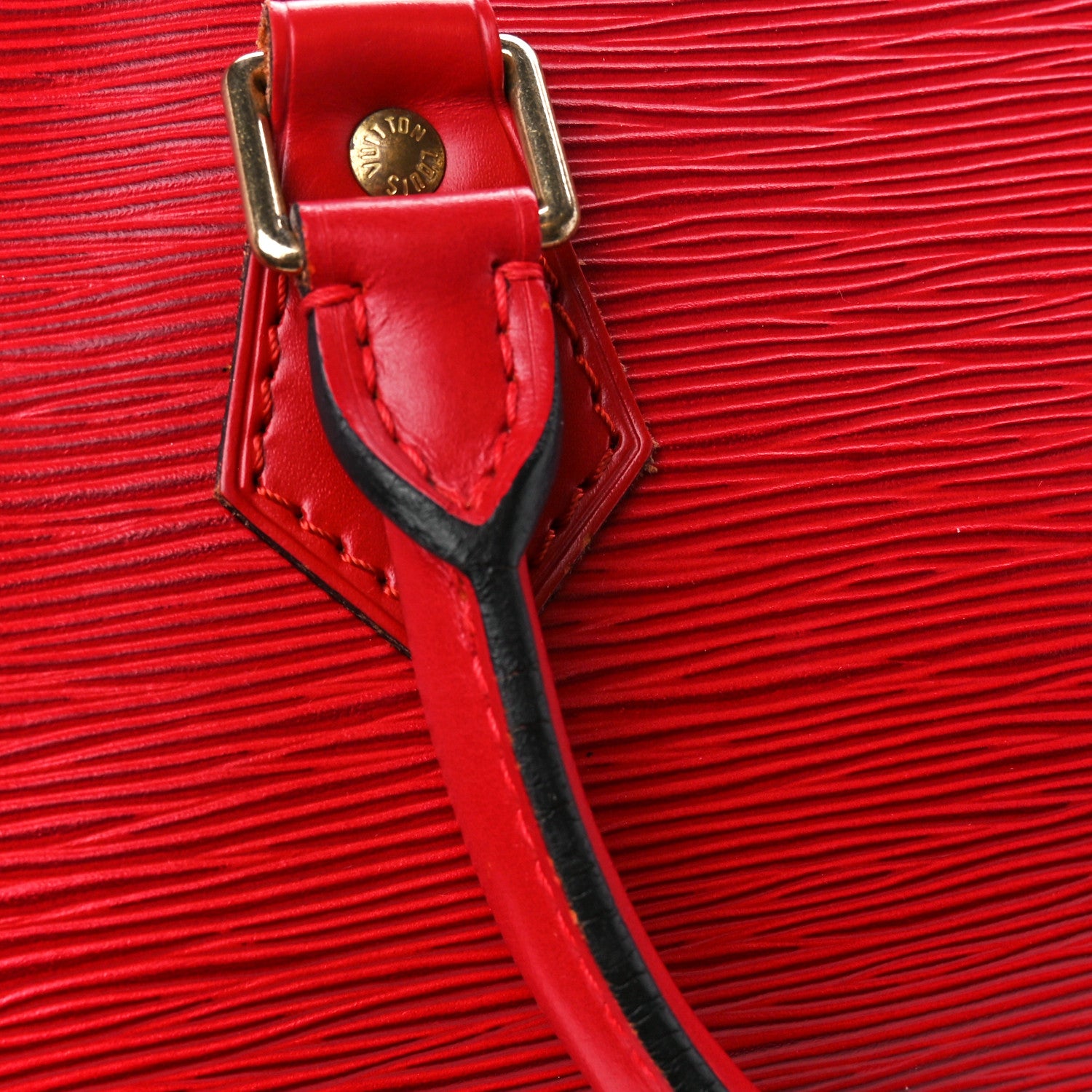 Louis Vuitton Epi Speedy 25 Castillan Red 14 of 15