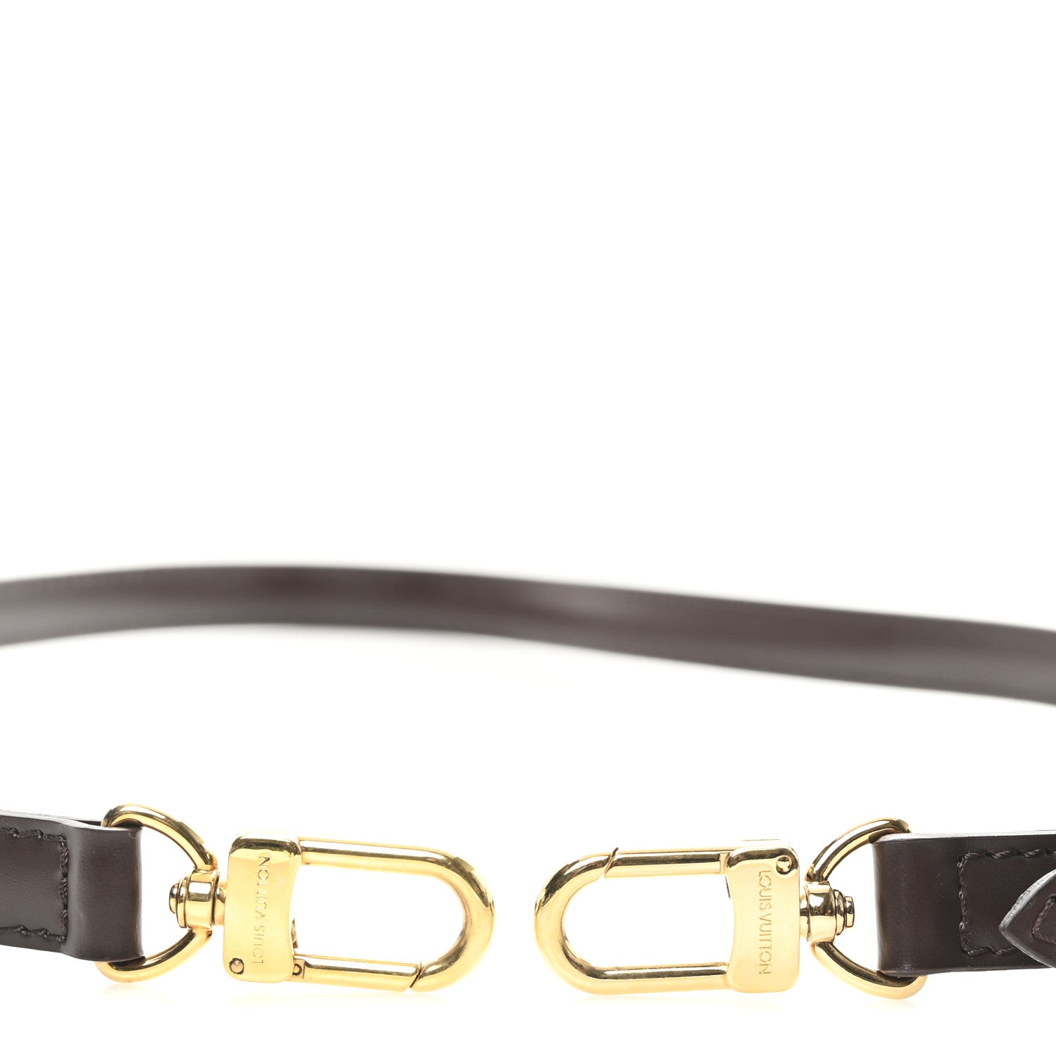 Louis Vuitton Calfskin 16mm Adjustable Shoulder Strap Brown 3 of 3