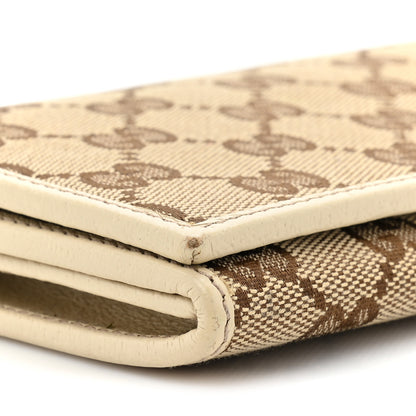 Gucci Monogram Metal Bar Continental Flap Wallet Off White 12 of 18