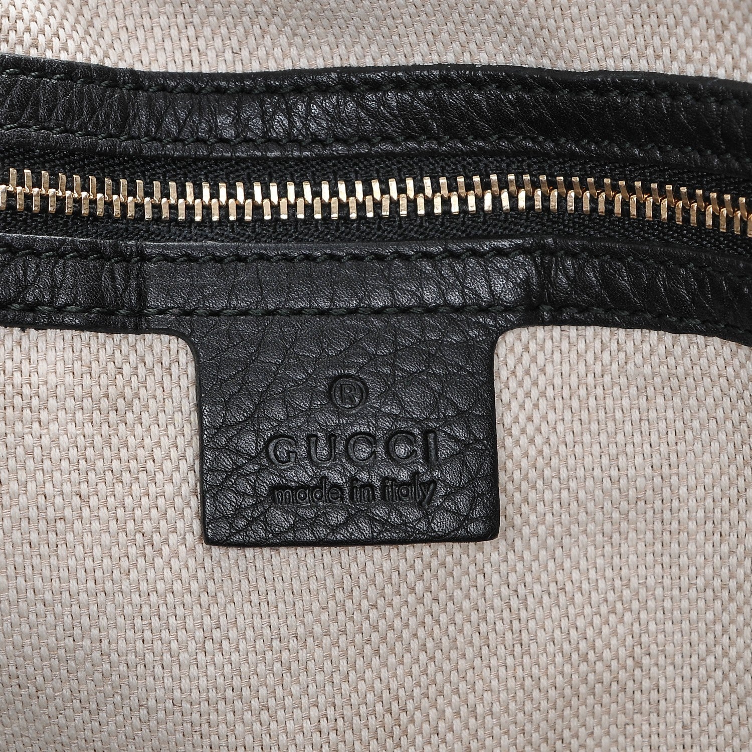 Gucci Pebbled Calfskin Large Soho Shoulder Bag Black 6 of 7