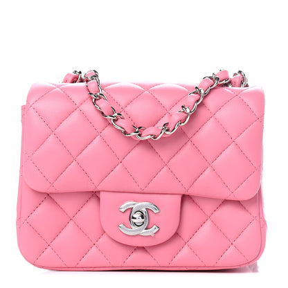 Chanel Lambskin Quilted Mini Square Flap Pink 1 of 4