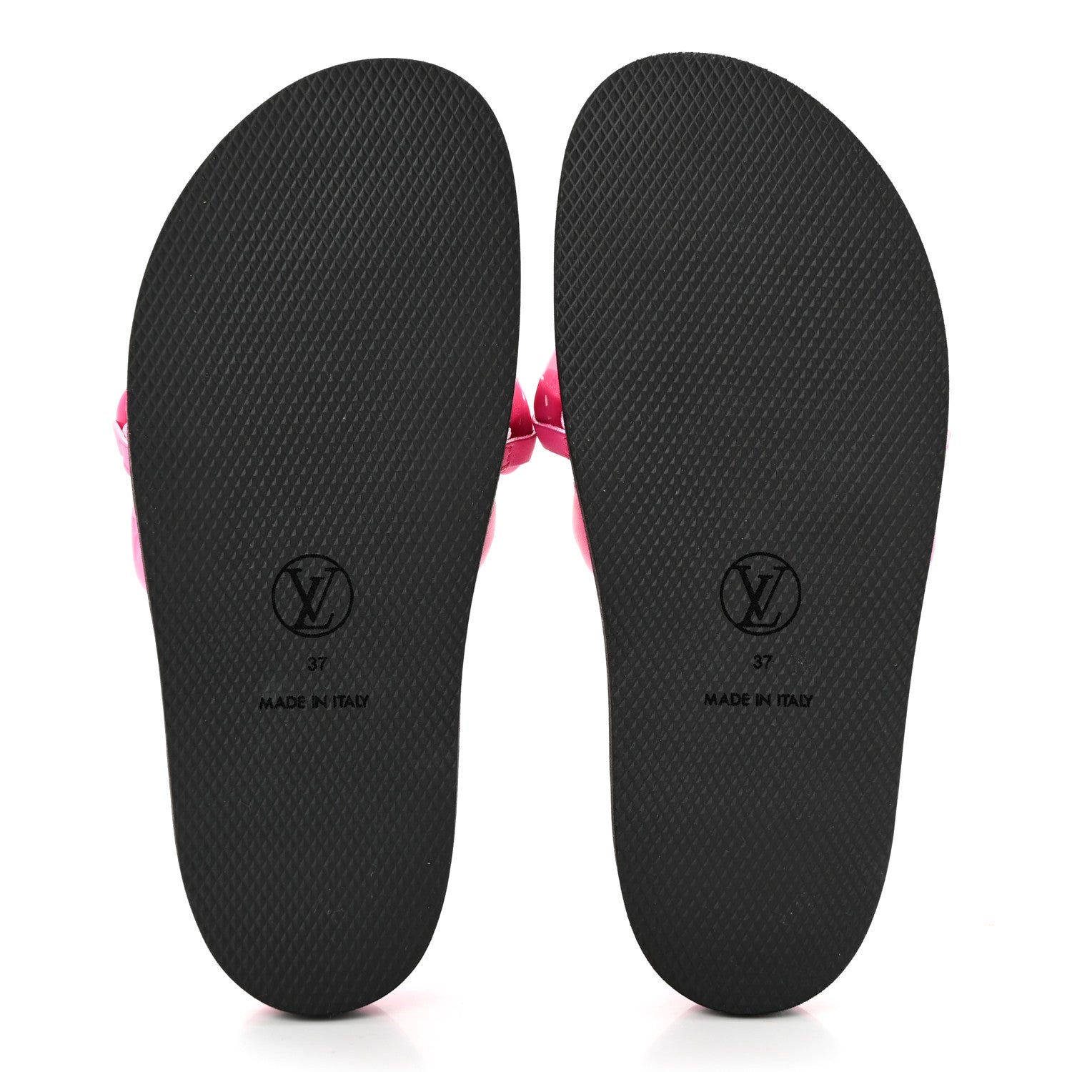 Louis Vuitton Calfskin Embossed Monogram Sunset Flat Comfort Mule 37 Rose Pop 5 of 8