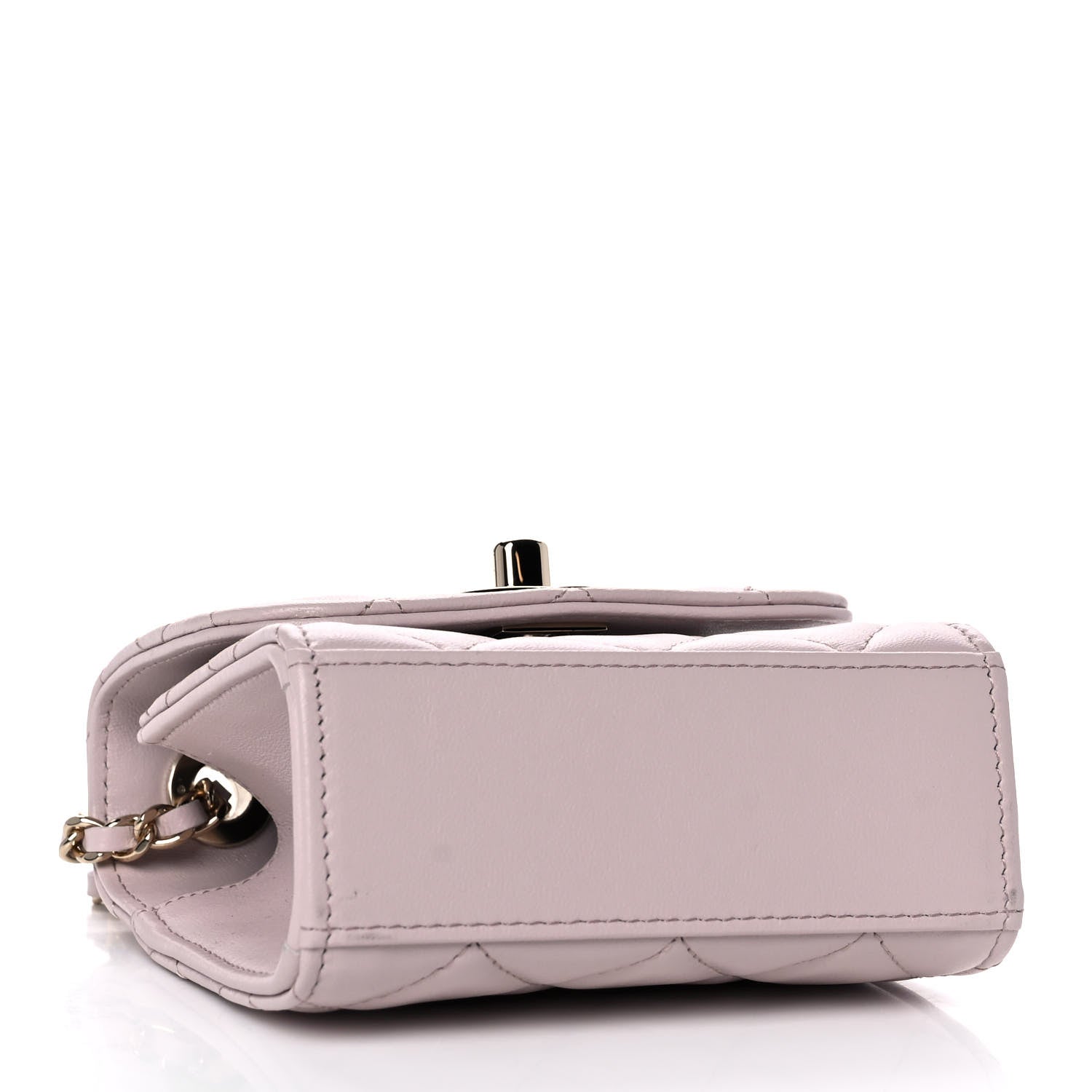 Chanel Lambskin Quilted Mini Trendy CC Clutch With Chain Light Purple 4 of 11
