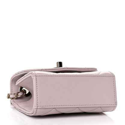 Chanel Lambskin Quilted Mini Trendy CC Clutch With Chain Light Purple 4 of 11