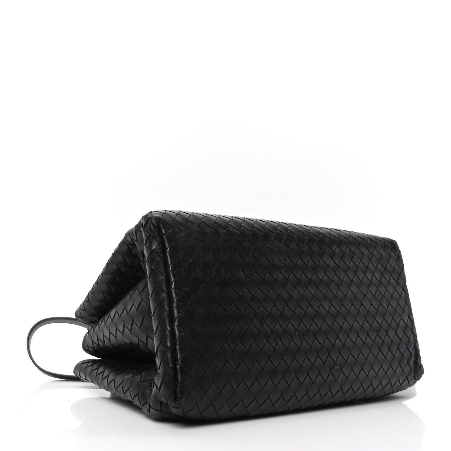 Light Calf Intrecciato Small Roma Black