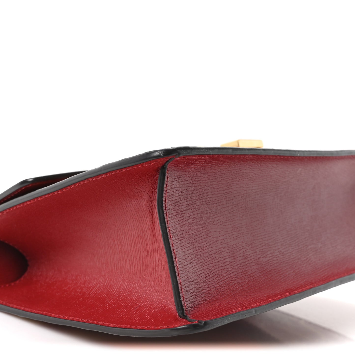 Textured Calfskin Printed Small Sylvie Shoulder Bag Red