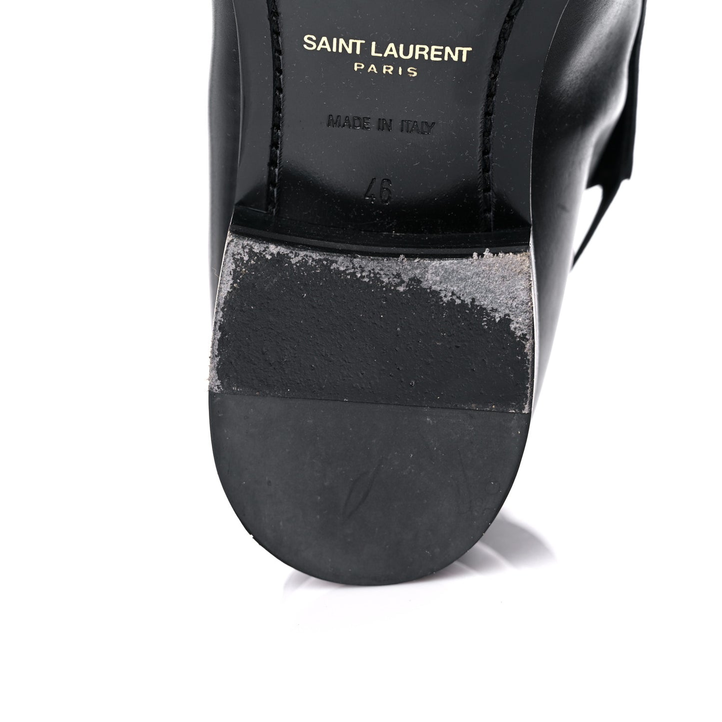 Calfskin Mens Ankle Boots 46 Black