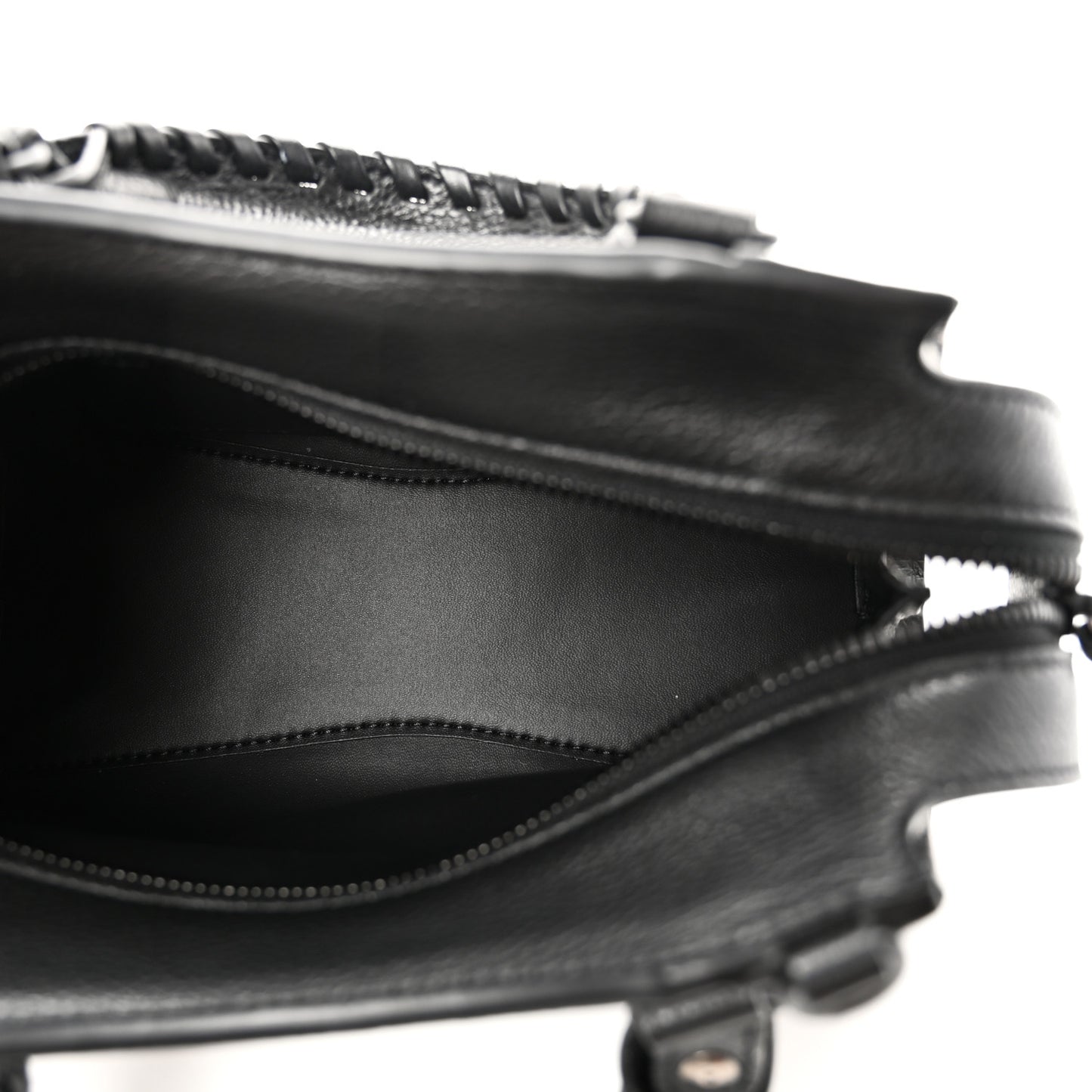 Grained Calfskin Neo Classic Black Hardware Mini City Black
