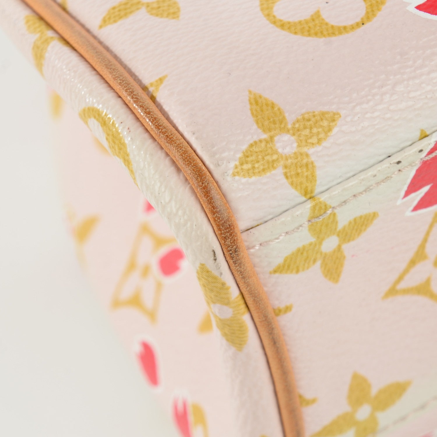 Louis Vuitton Monogram Cherry Blossom Sac Retro Bag Red 5 of 13