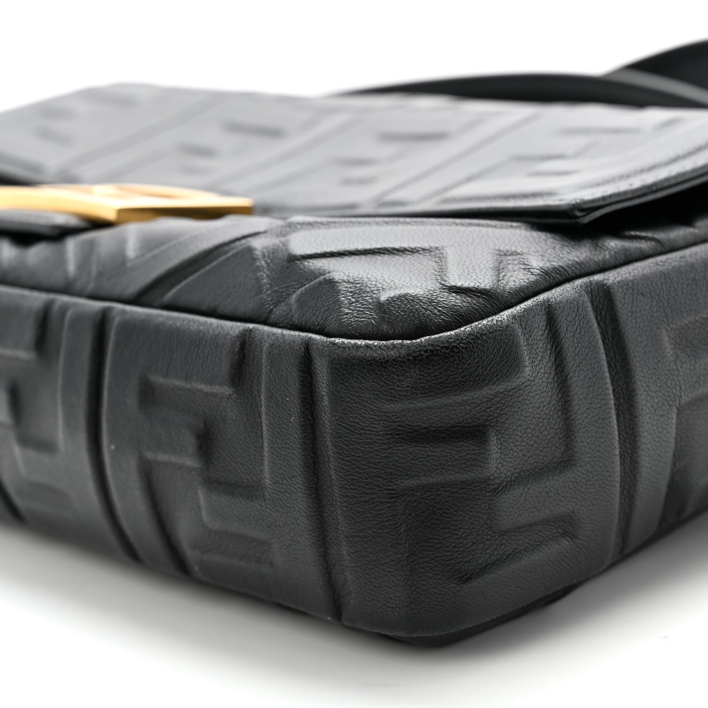 Nappa FF 1974 Embossed Baguette Black