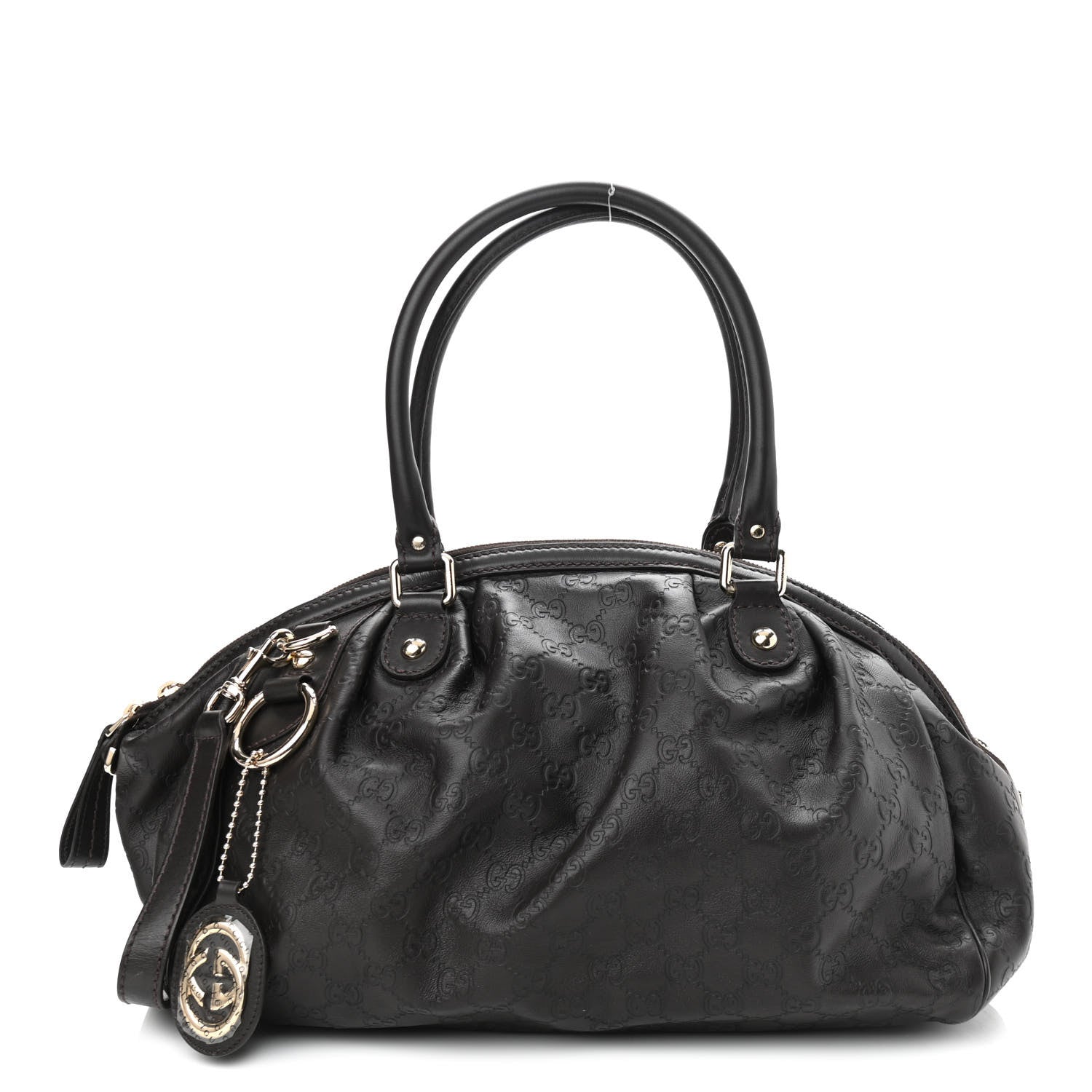 Gucci Guccissima Medium Sukey Boston Chocolate 1 of 9