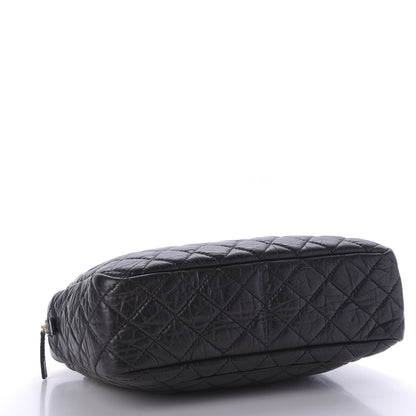 Chanel Aged Calfskin Quilted Large Reissue Camera Case Black 4 of 9