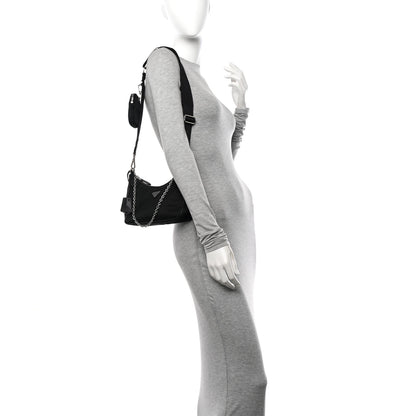 Prada Nylon Re-Edition 2005 Shoulder Bag Black 2 of 14