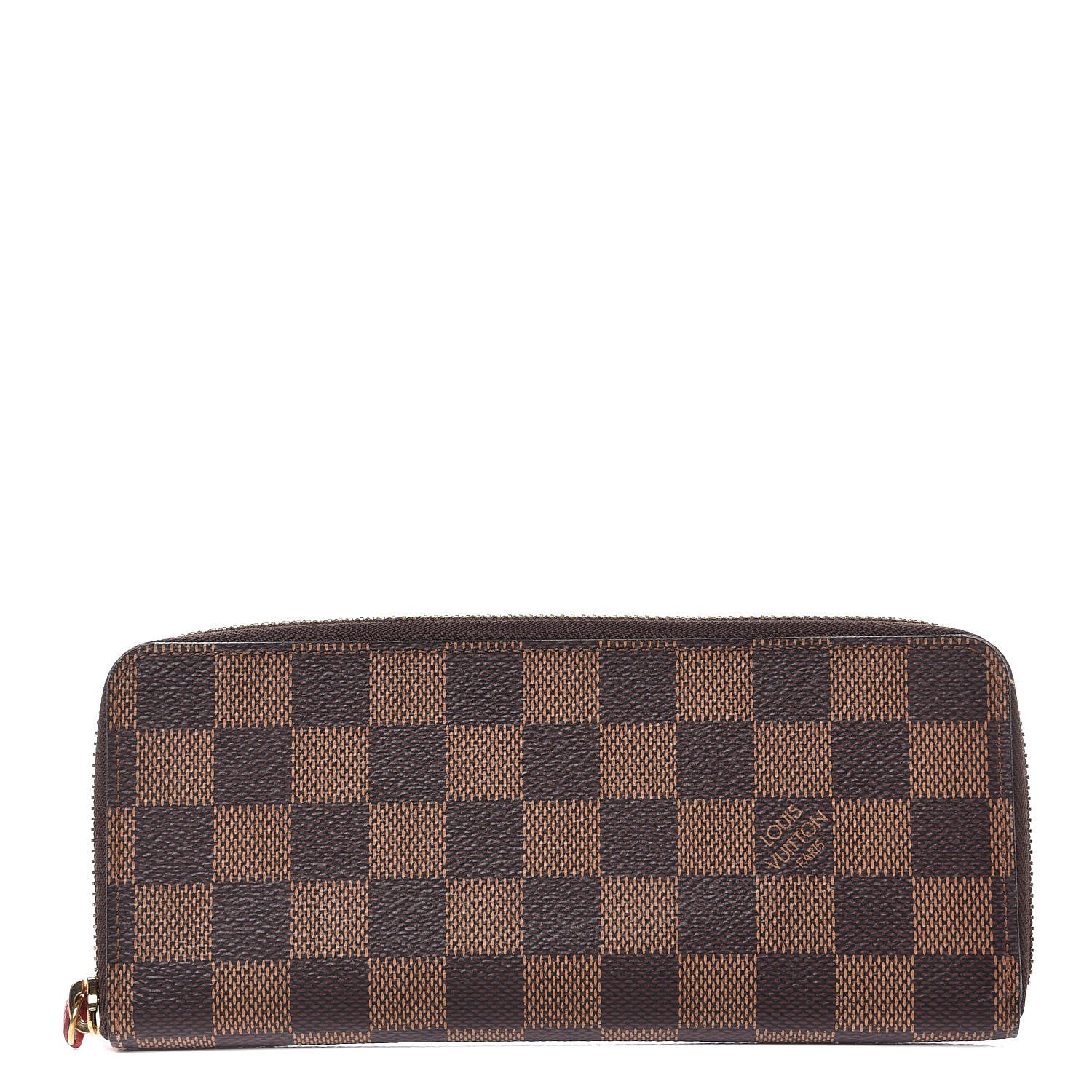 Louis Vuitton Damier Ebene Clemence Wallet Cherry 1 of 7