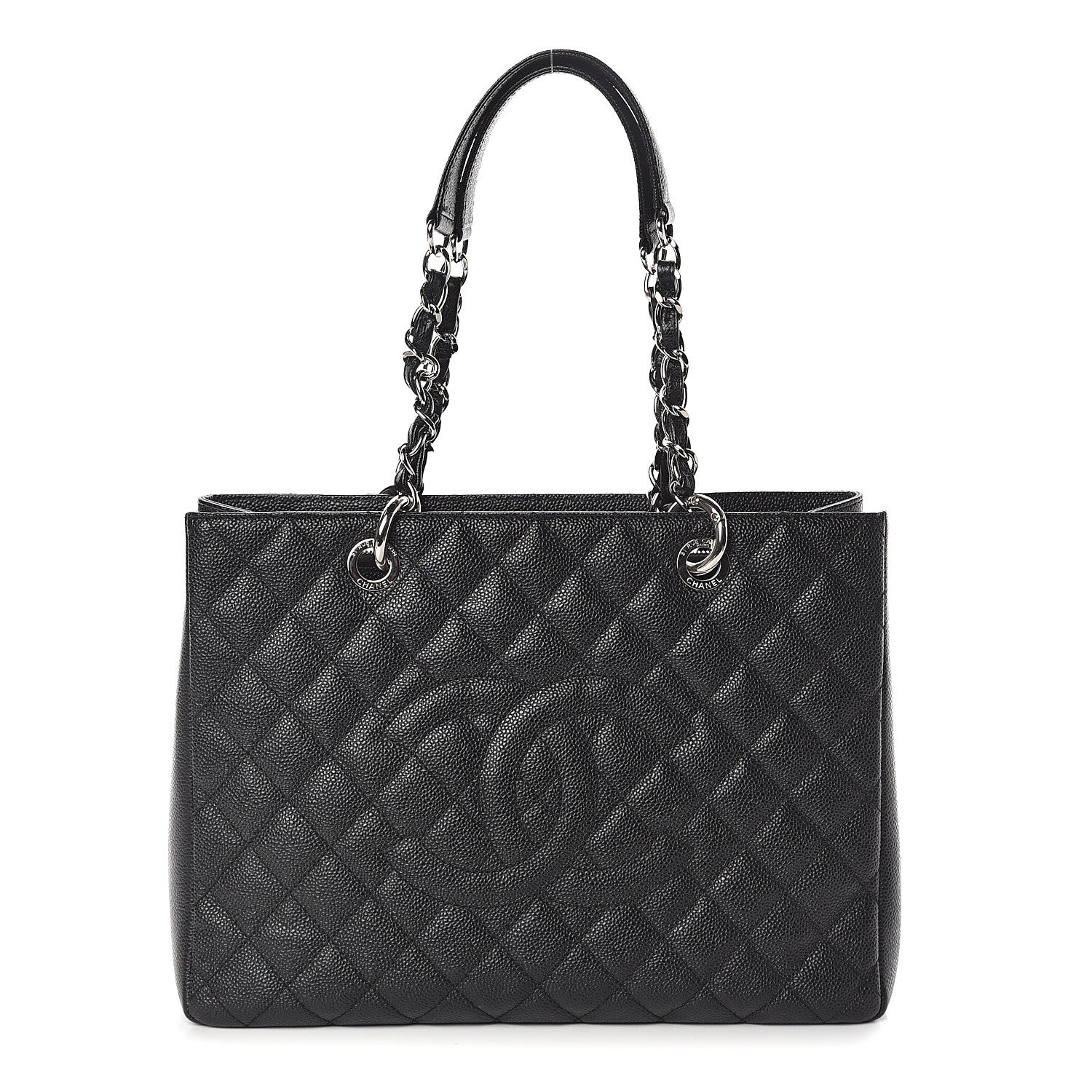 Chanel Caviar Quilted Grand Shopping Tote GST Black 1 of 9