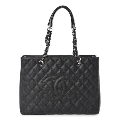 Chanel Caviar Quilted Grand Shopping Tote GST Black 1 of 9