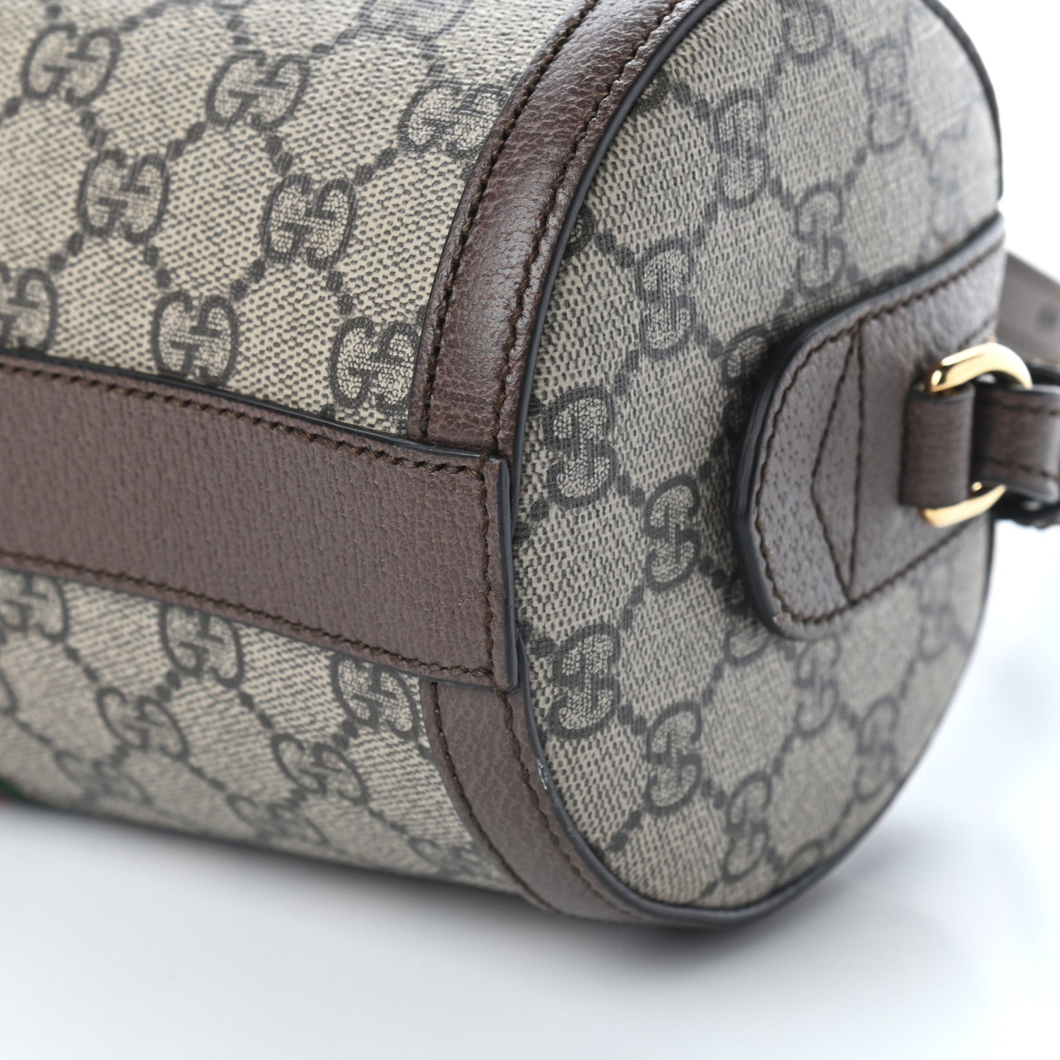 Gucci GG Supreme Monogram Web Small Ophidia Boston Bag Beige New Acero 9 of 9