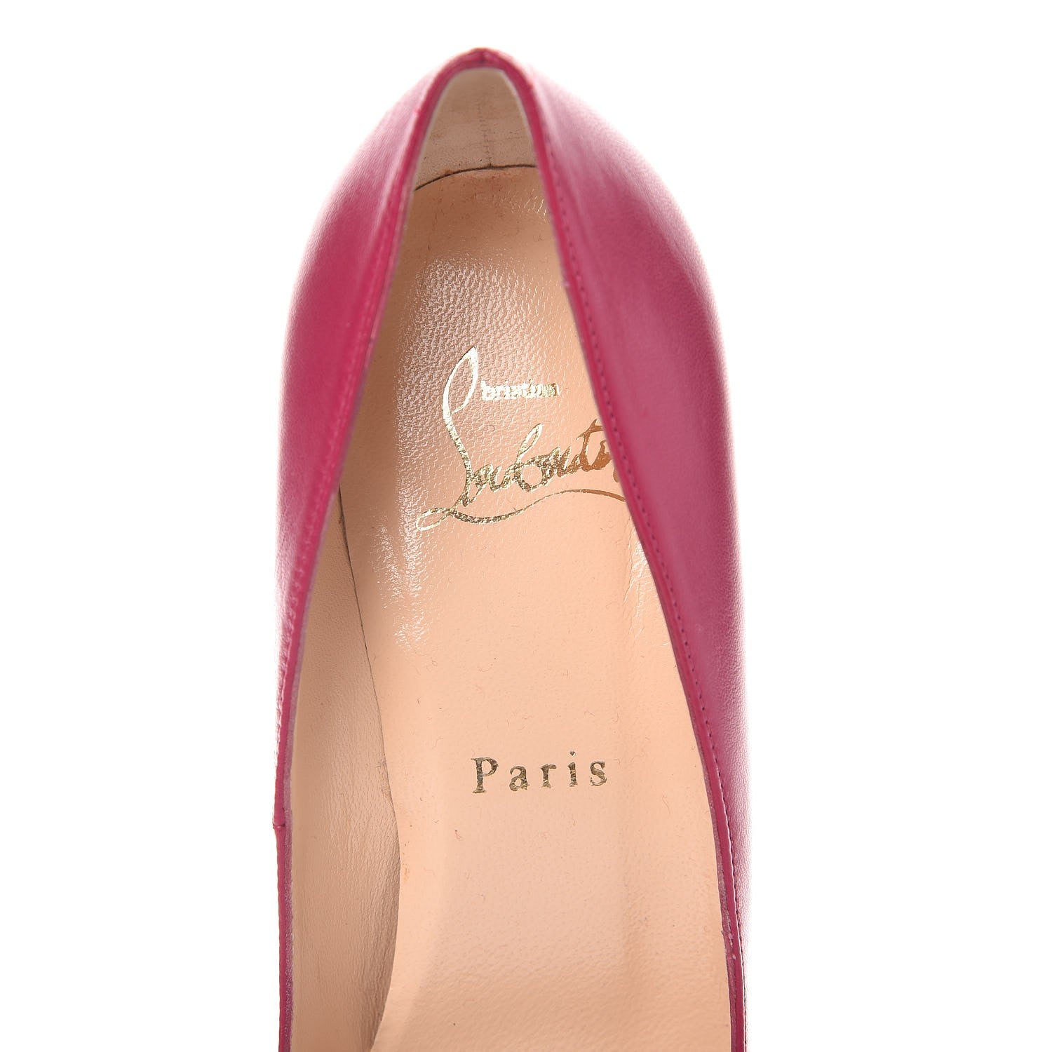 Christian Louboutin Kid Bianca 120 Pumps 37 Grenadine 6 of 9