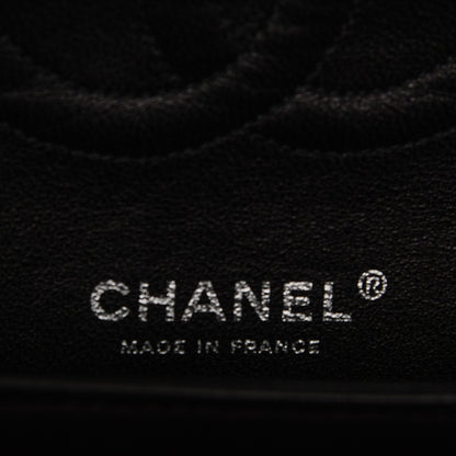 Chanel Tweed Medium Double Flap Black White 6 of 8