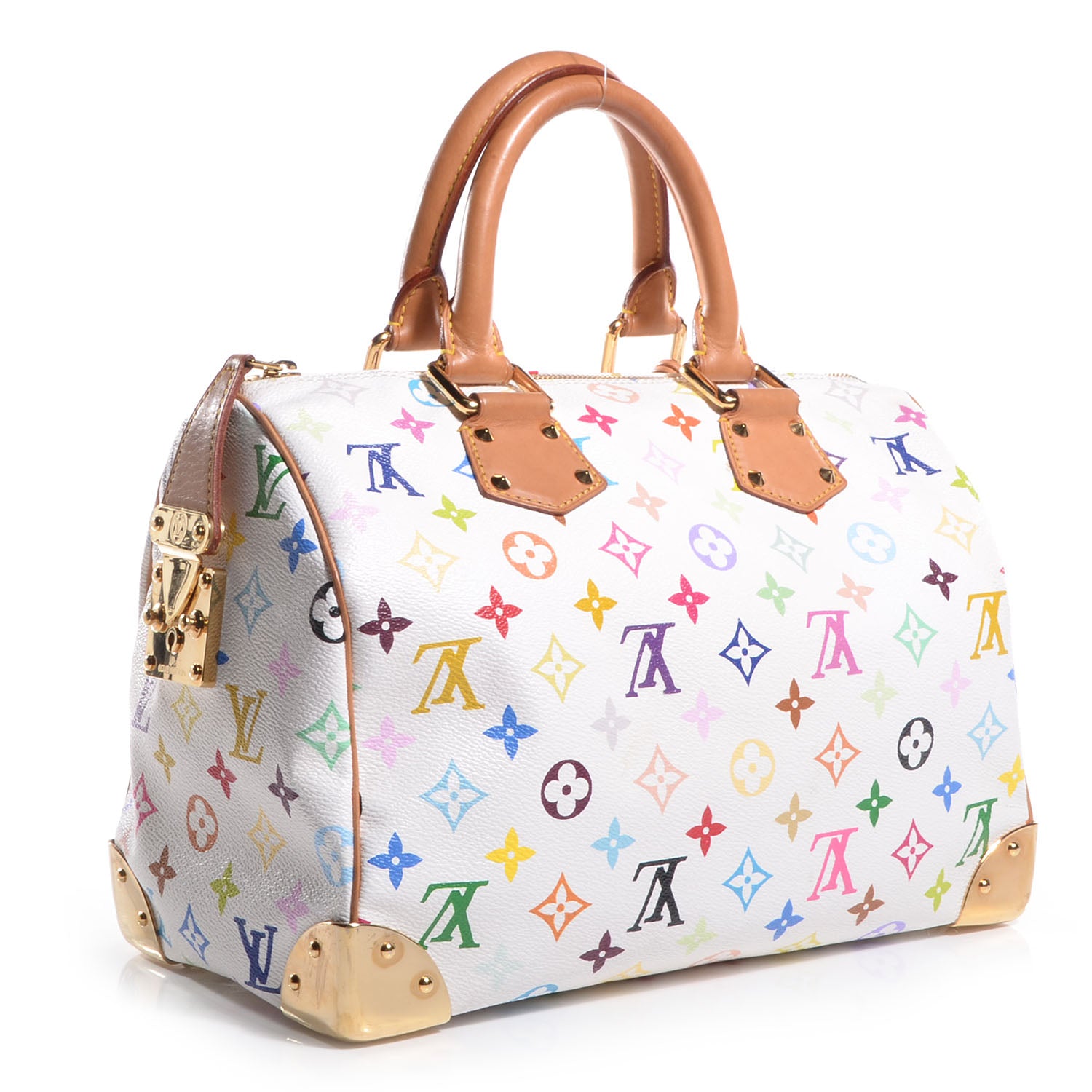 Louis Vuitton Monogram Multicolor Speedy 30 White 3 of 7