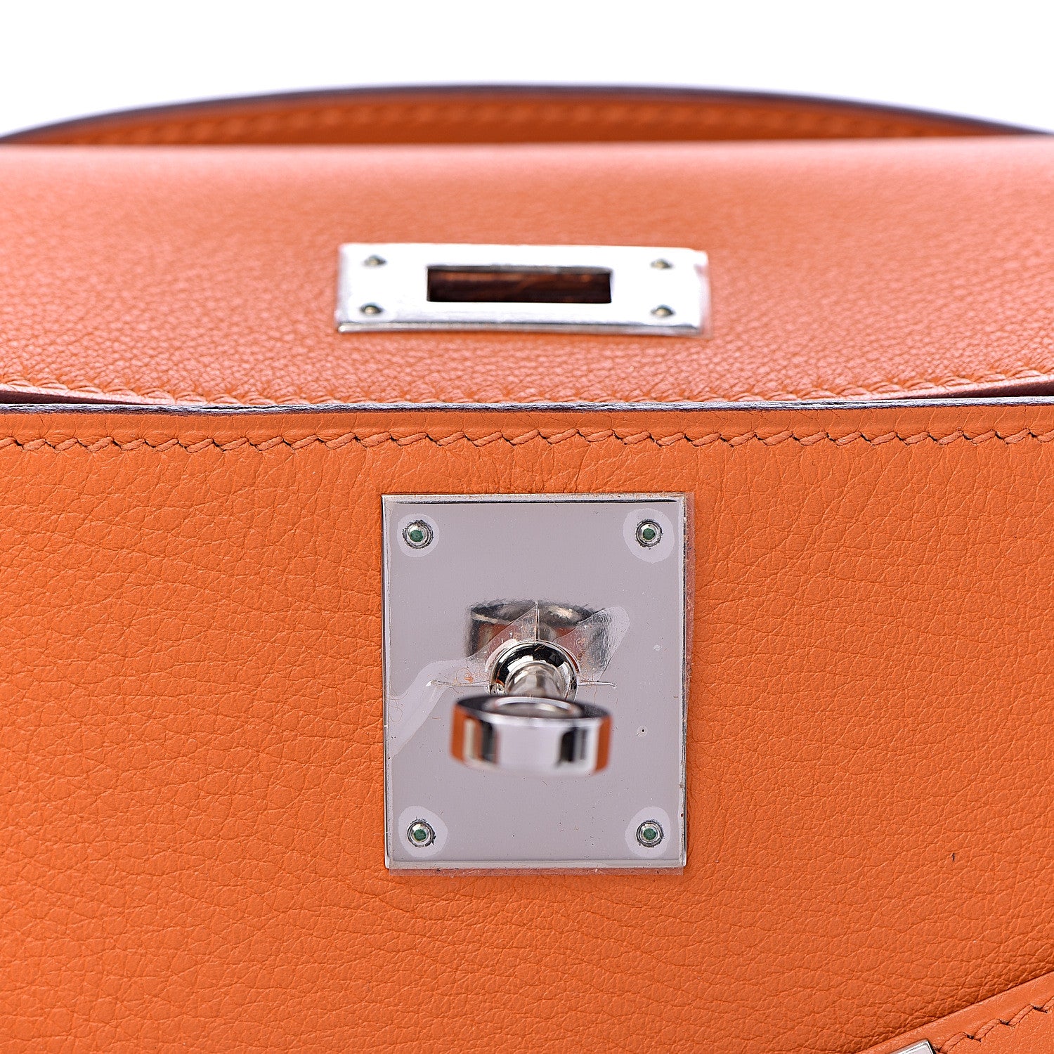 Hermes Swift Kelly Longue Clutch Pochette Orange 16 of 29