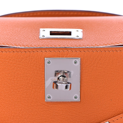 Hermes Swift Kelly Longue Clutch Pochette Orange 16 of 29