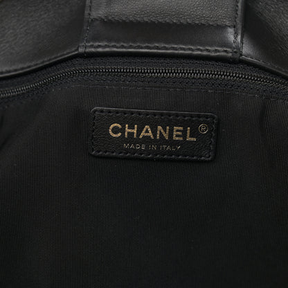 Chanel Lambskin Quilted Large Classic Shopping Tote Black 6 of 11