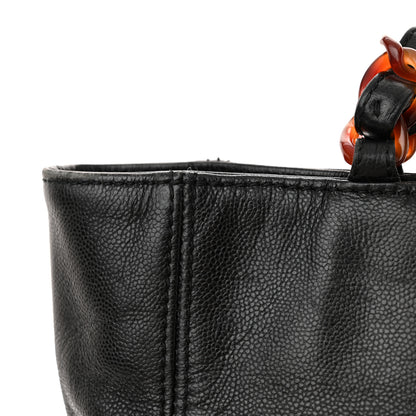 Chanel Caviar Tortoise Timeless CC Tote Black 15 of 15