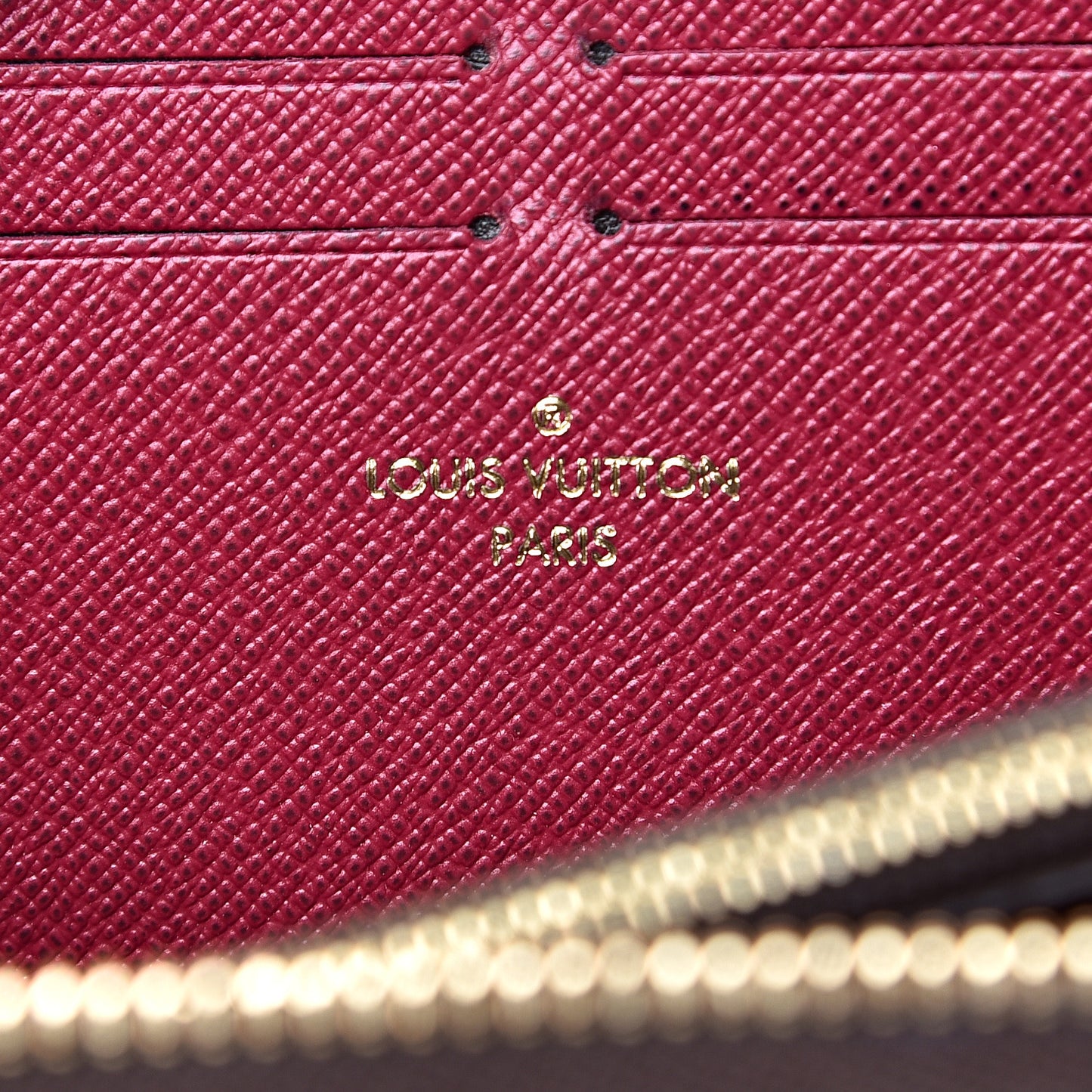Monogram Clemence Wallet Fuchsia