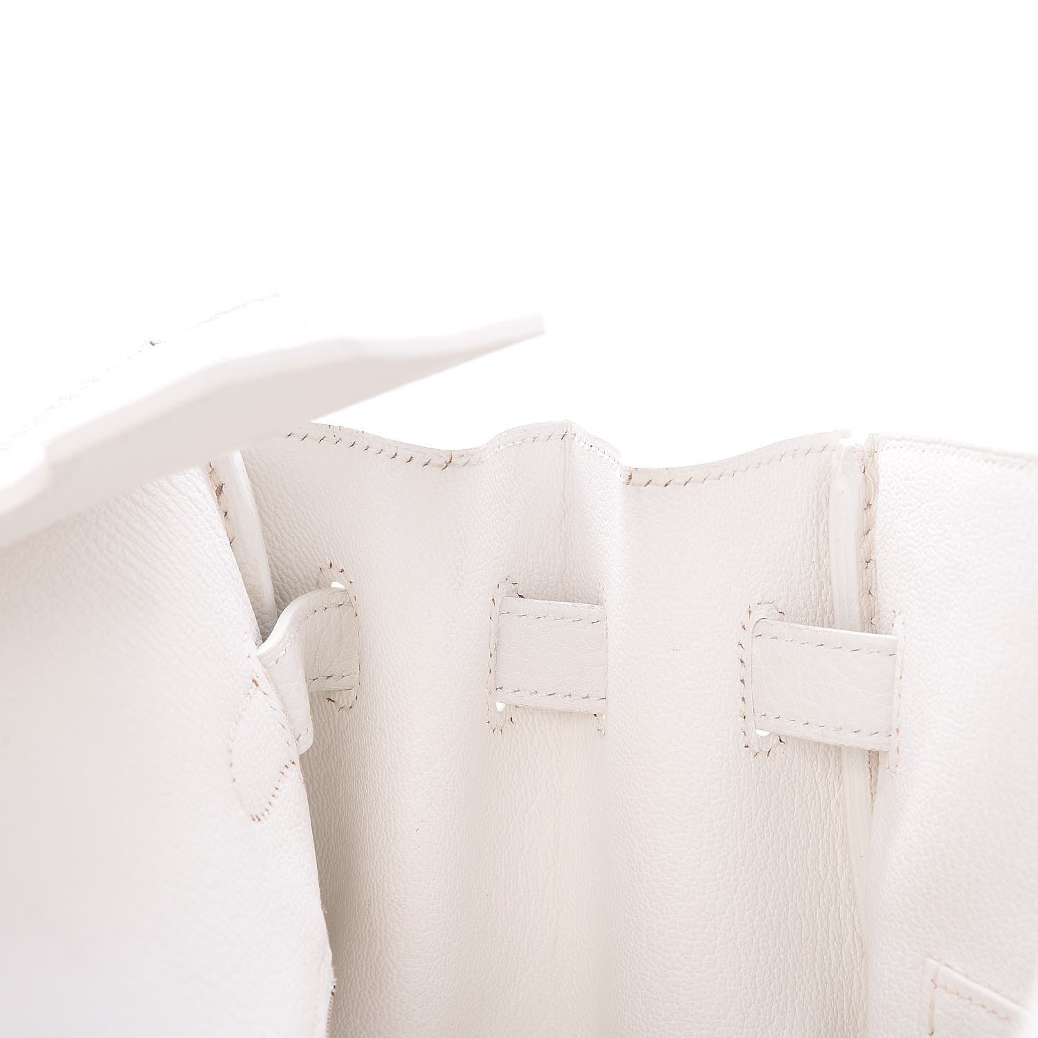 Hermes Taurillon Clemence Birkin 35 White 8 of 33