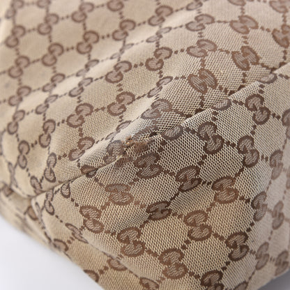 Gucci Monogram Large Horsebit Chain Hobo Dark Brown 9 of 11