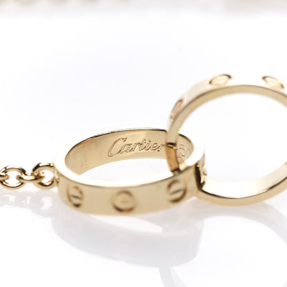 Cartier 18K Yellow Gold Interlocking LOVE Necklace 6 of 8