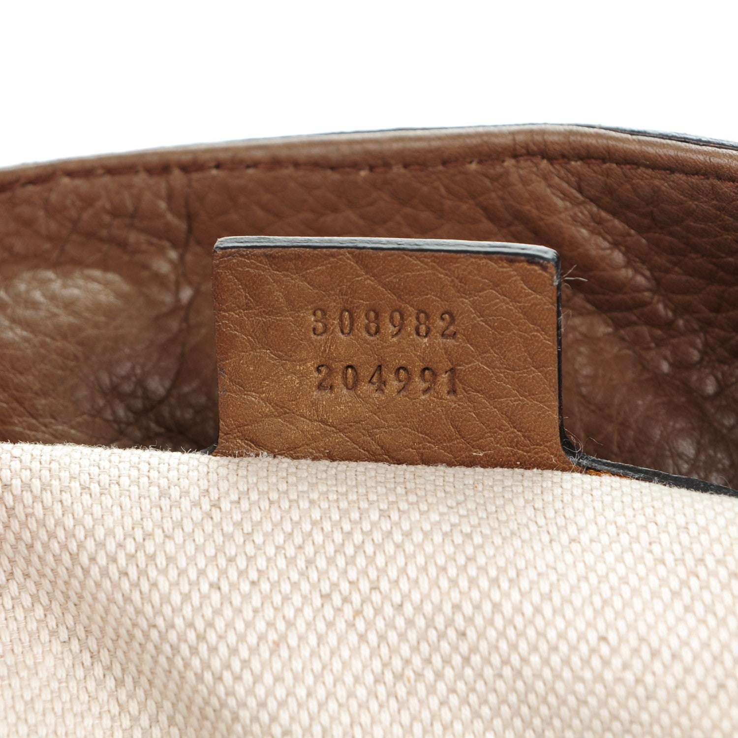 Gucci Pebbled Calfskin Medium Soho Chain Shoulder Bag Maple Brown 7 of 8