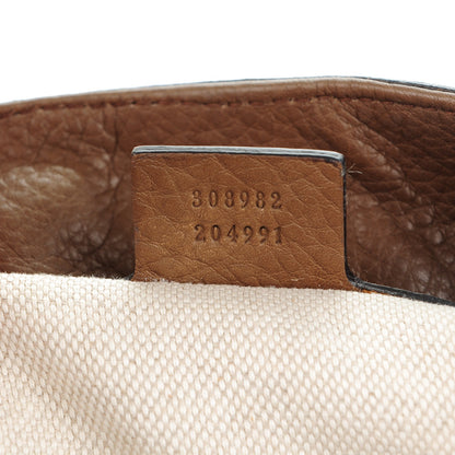 Gucci Pebbled Calfskin Medium Soho Chain Shoulder Bag Maple Brown 7 of 8