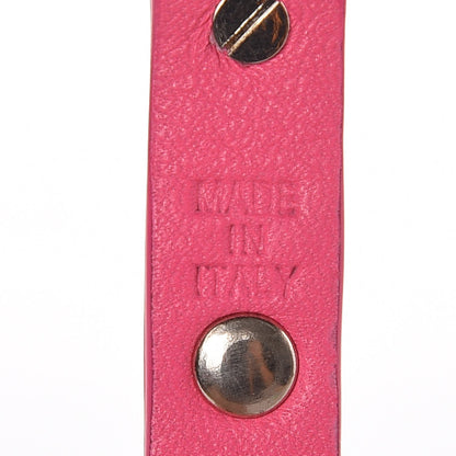 Valentino Garavani Vitello Rockstud Bracelet Fuxia Fluo 4 of 9