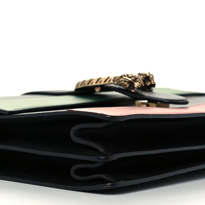 Gucci Calfskin Bamboo Web Large Dionysus Top Handle Bag Black Bright Evergreen Hibiscus Red 11 of 14
