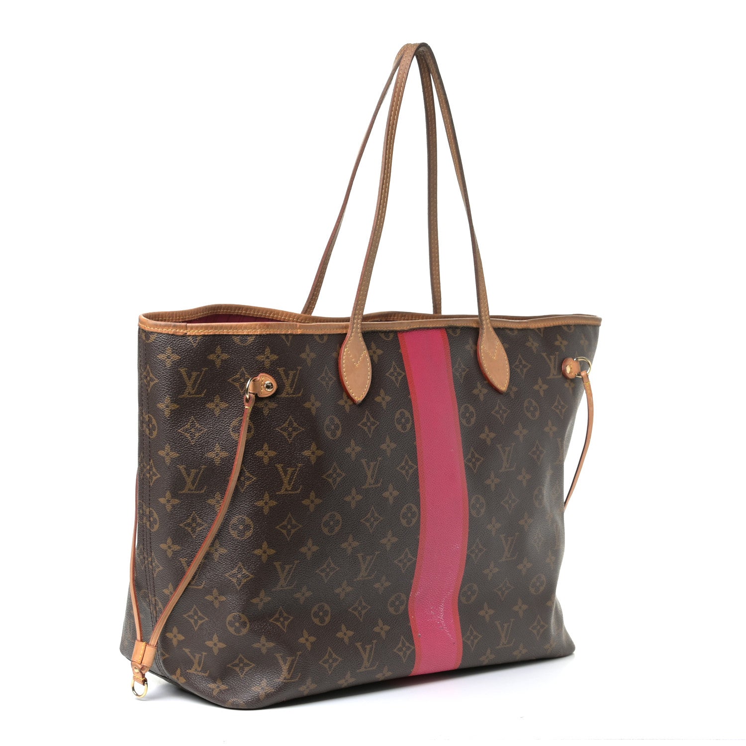 Louis Vuitton Monogram My LV Heritage Neverfull MM Fuchsia Rouge 2 of 10