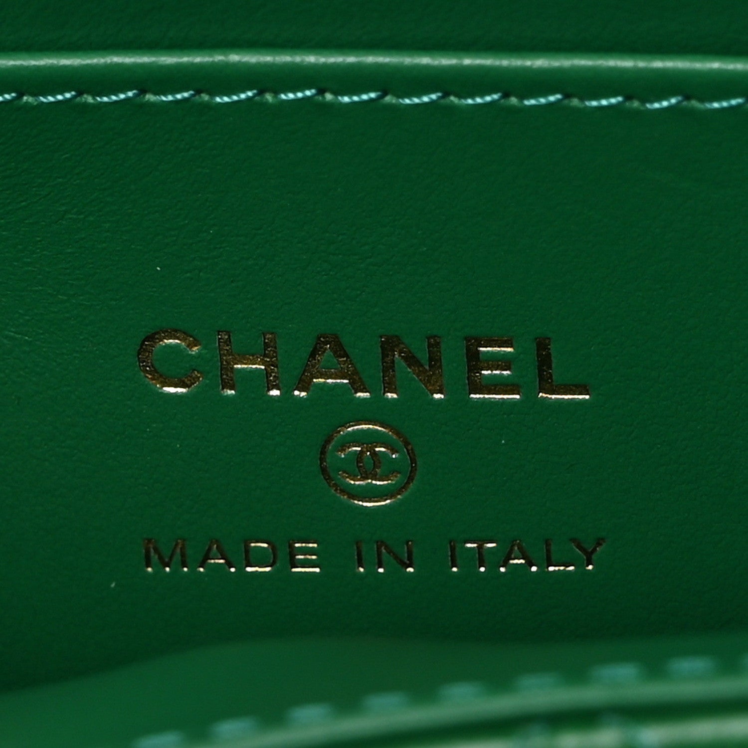 Chanel Shiny Aged Calfskin Quilted Mini Nano Kelly Shopper Green 6 of 10
