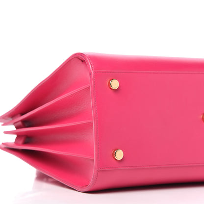 Saint Laurent Calfskin Small Sac De Jour Lipstick Fuchsia 6 of 10