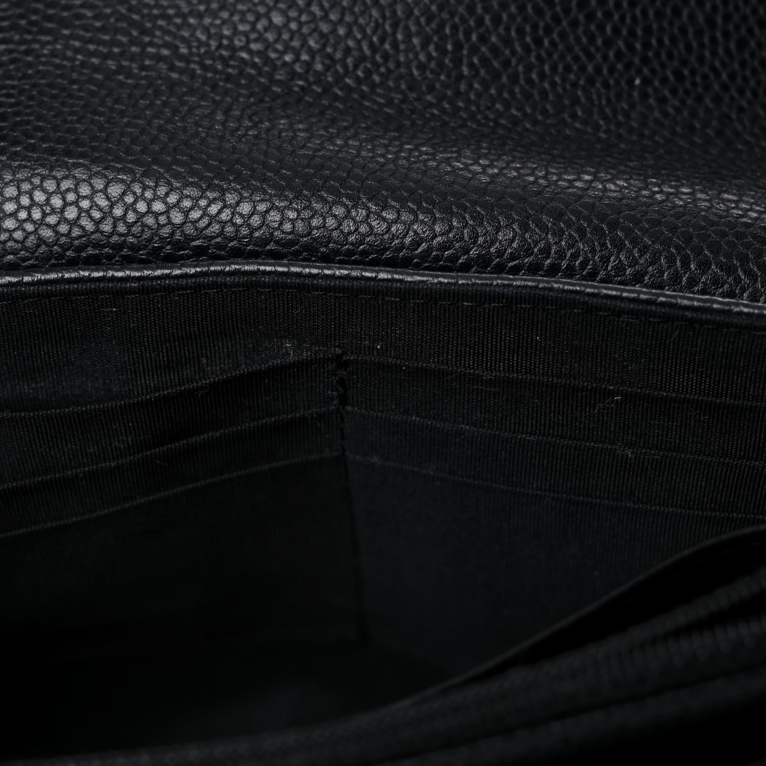 Chanel Caviar Half Moon Wallet On Chain WOC Black 11 of 16