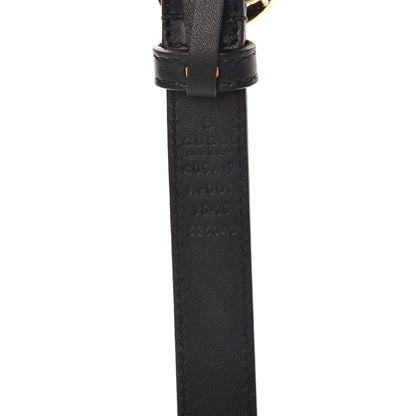 Gucci Calfskin Double G 20mm Belt 75 30 Black 6 of 6