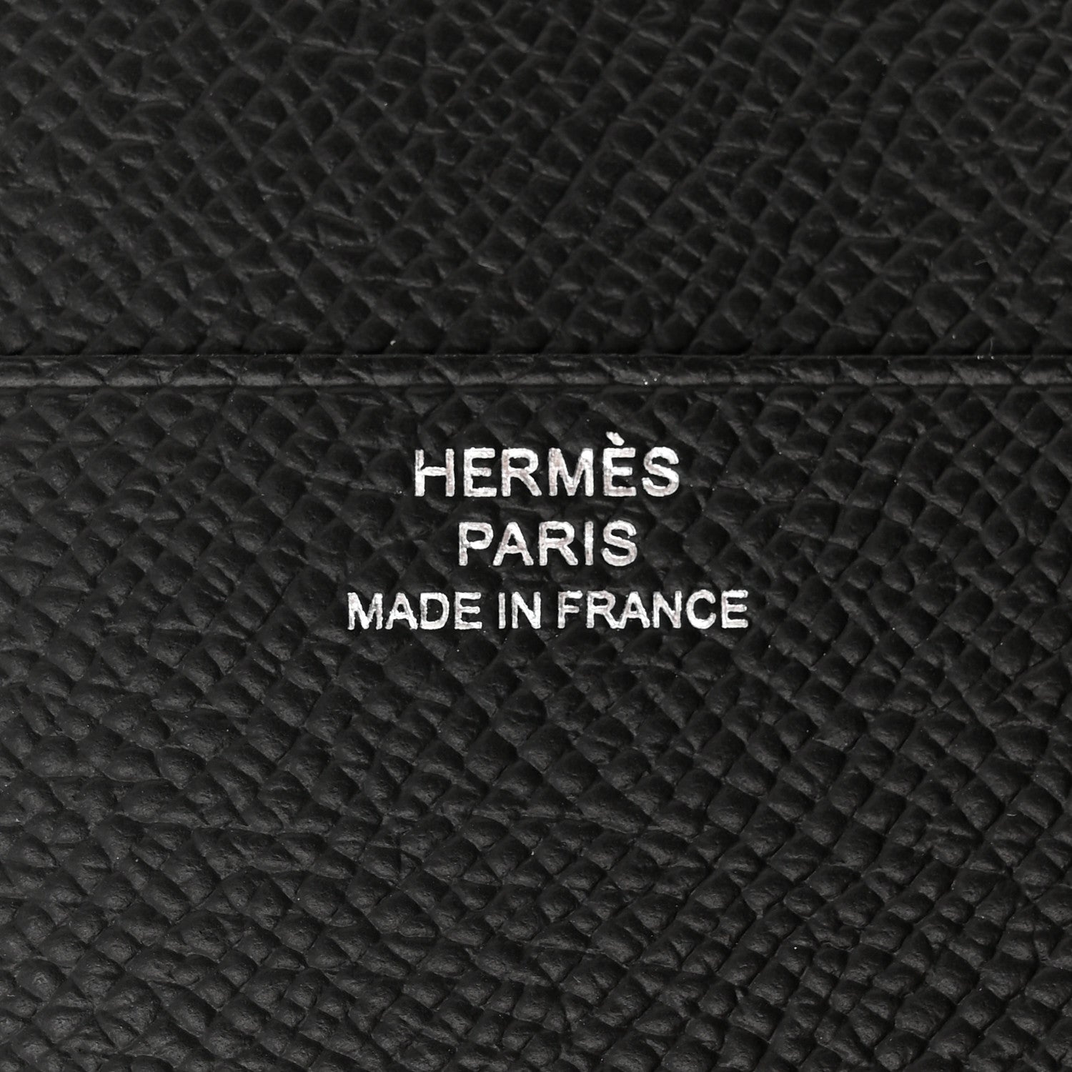 Hermes Epsom Tri-Fold Compact Monochrome Bearn Wallet Black 6 of 7