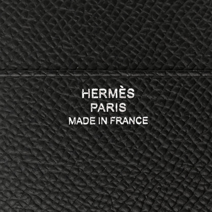 Hermes Epsom Tri-Fold Compact Monochrome Bearn Wallet Black 6 of 7