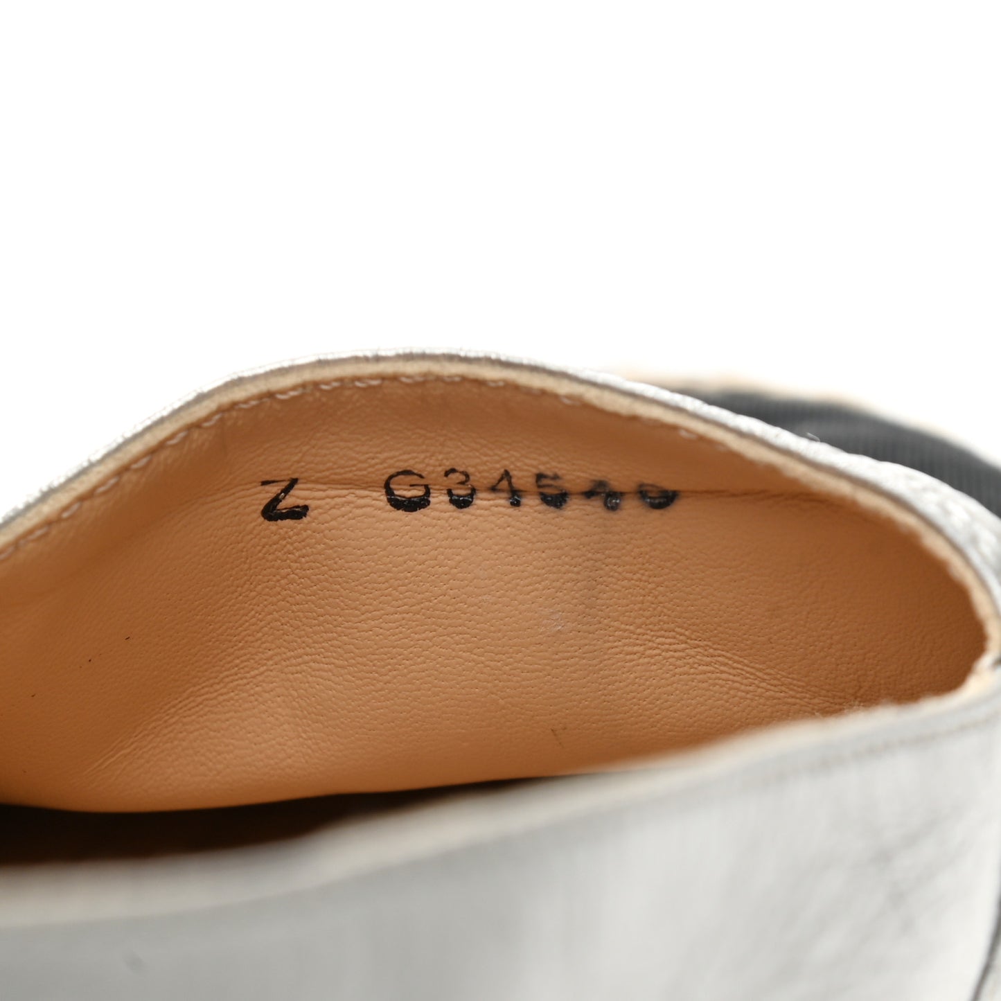 Metallic Lambskin Grosgrain Embroidered CC Espadrilles 38 Silver Black