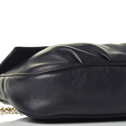 Fendi Vitello Flamingo Fendista Pouchette Crossbody Black 7 of 8