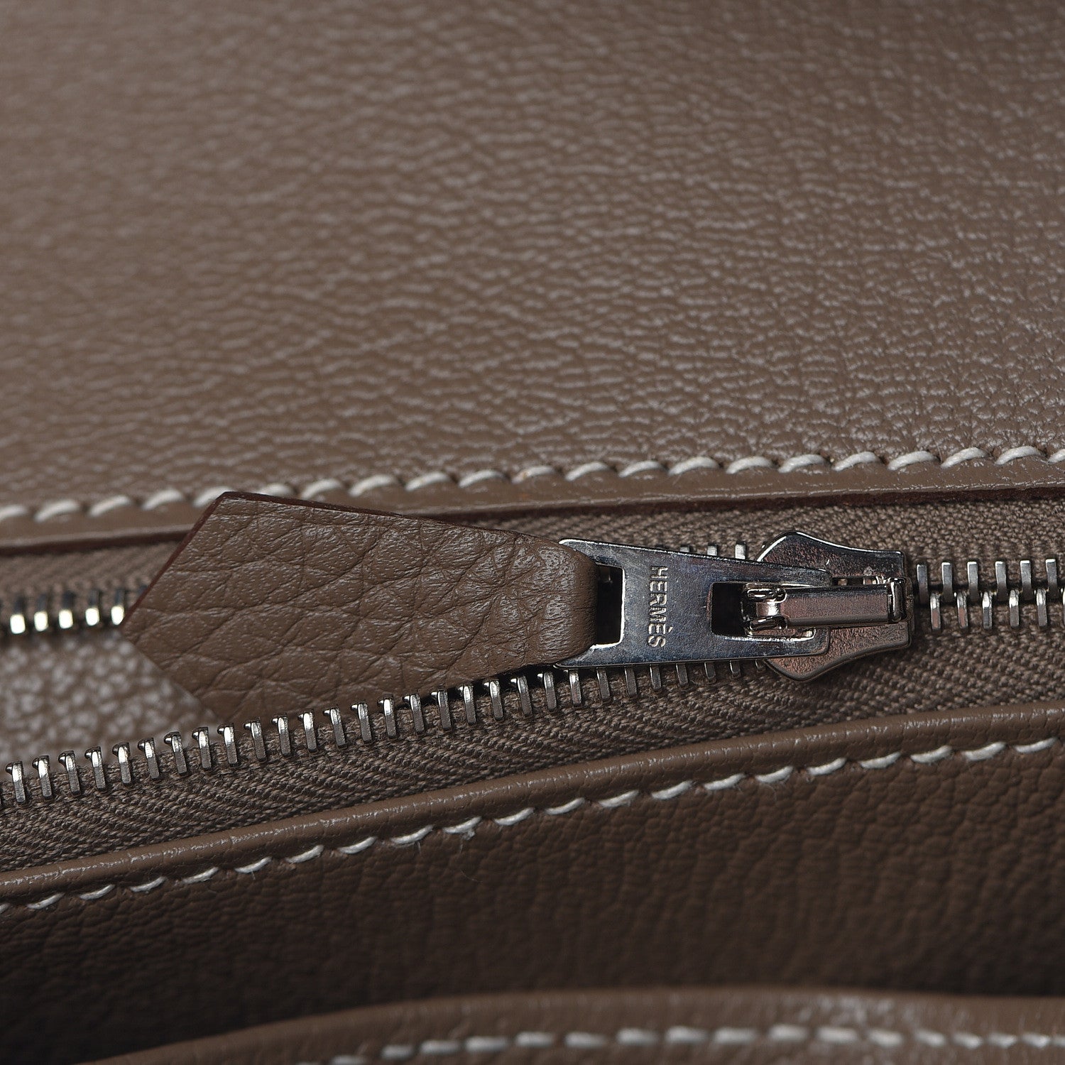 Hermes Taurillon Clemence Birkin 35 Etoupe 7 of 30