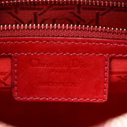 Christian Dior Patent Cannage Medium Lady Dior Red 6 of 10