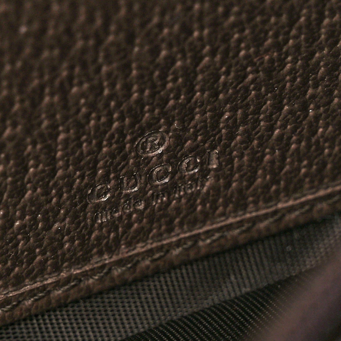 GG Supreme Monogram Web Ophidia Continental Wallet Brown