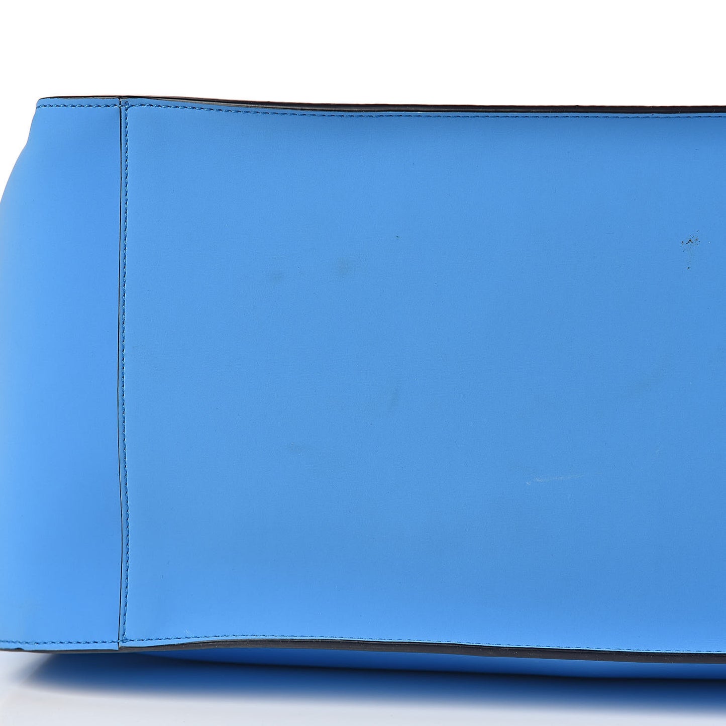 Eco Alter Nappa Large East West Perforated Tote Blue