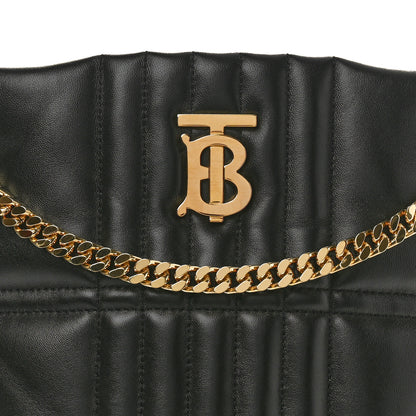 Burberry Lambskin Quilted Small Lola Bucket Bag Black 7 of 9